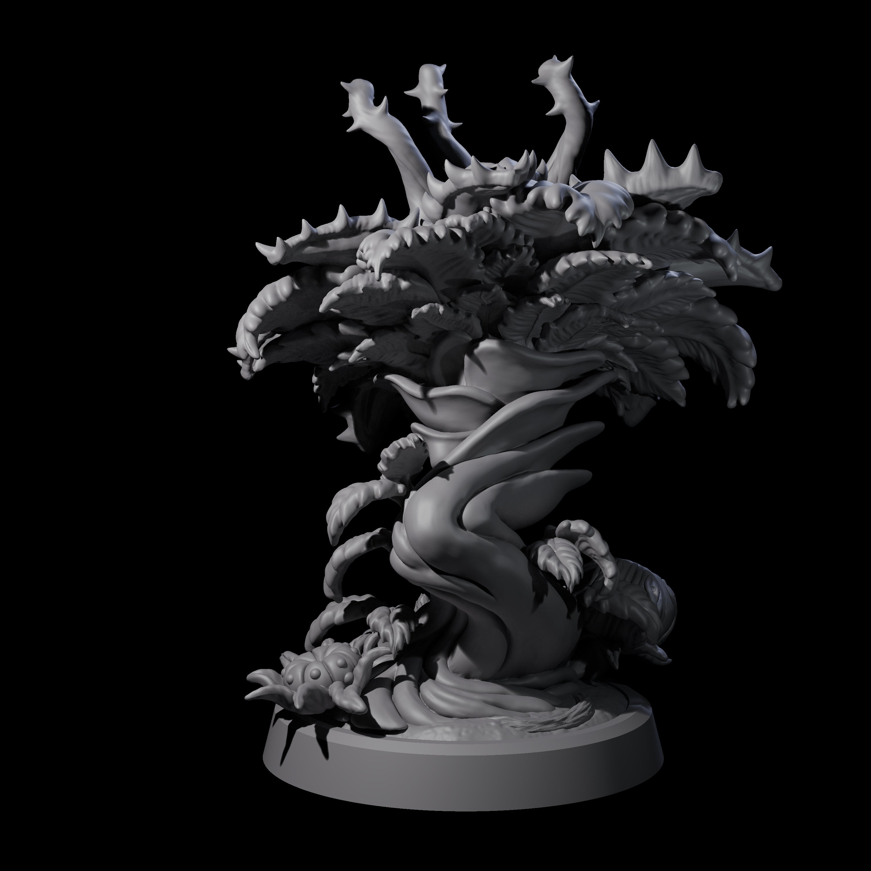 Overgrown Violet Fungus A Miniature for Dungeons and Dragons, Pathfinder or other TTRPGs