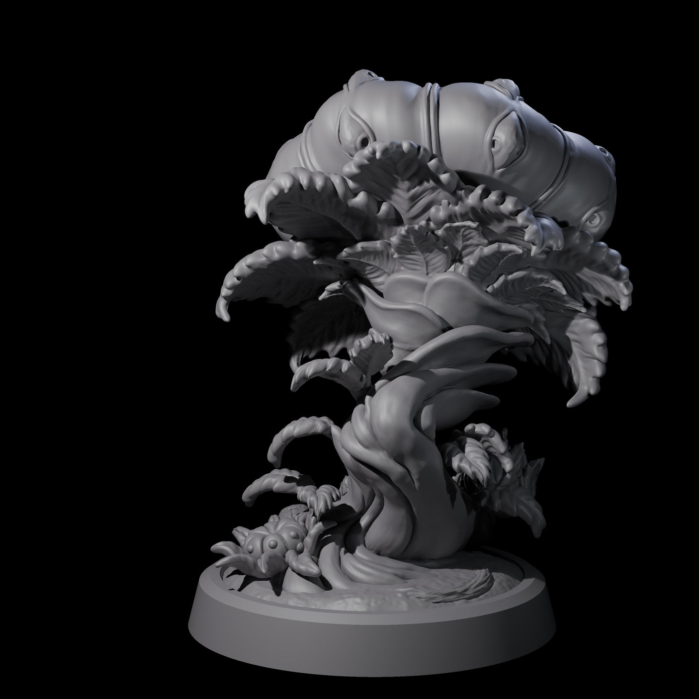 Overgrown Violet Fungus B Miniature for Dungeons and Dragons, Pathfinder or other TTRPGs