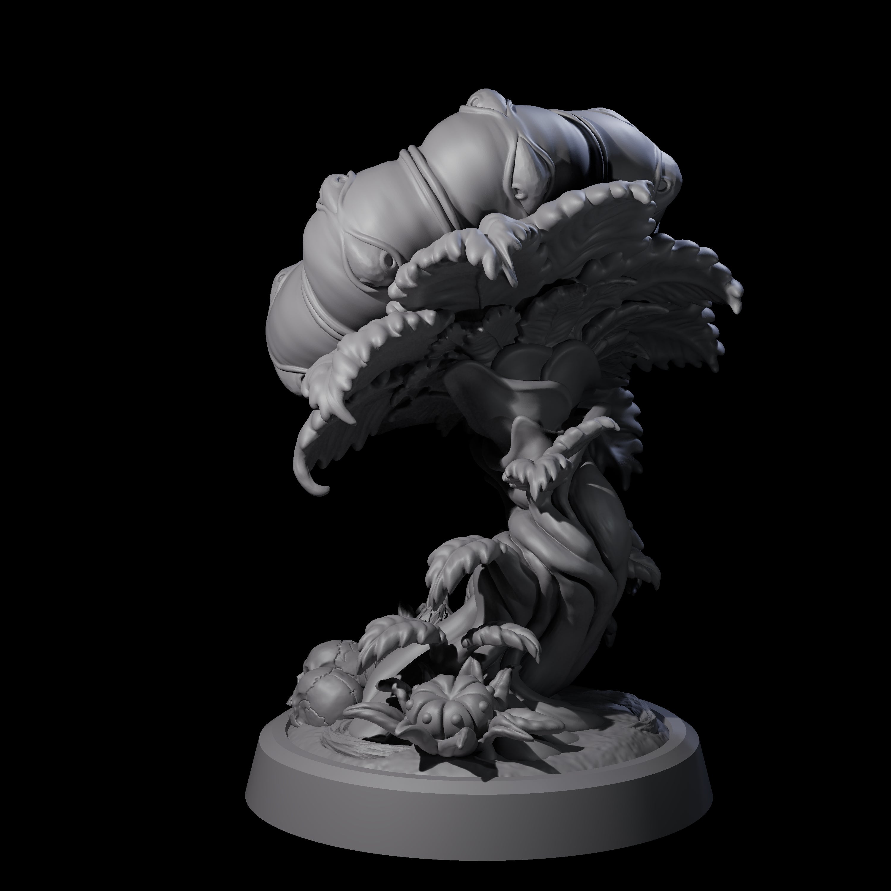 Overgrown Violet Fungus B Miniature for Dungeons and Dragons, Pathfinder or other TTRPGs