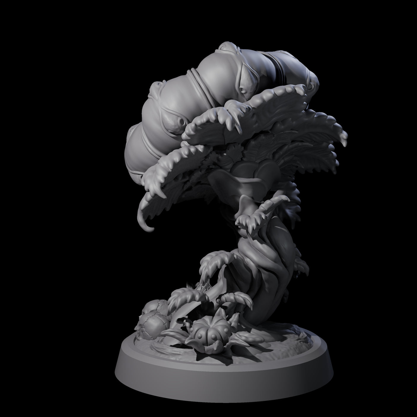 Overgrown Violet Fungus B Miniature for Dungeons and Dragons, Pathfinder or other TTRPGs