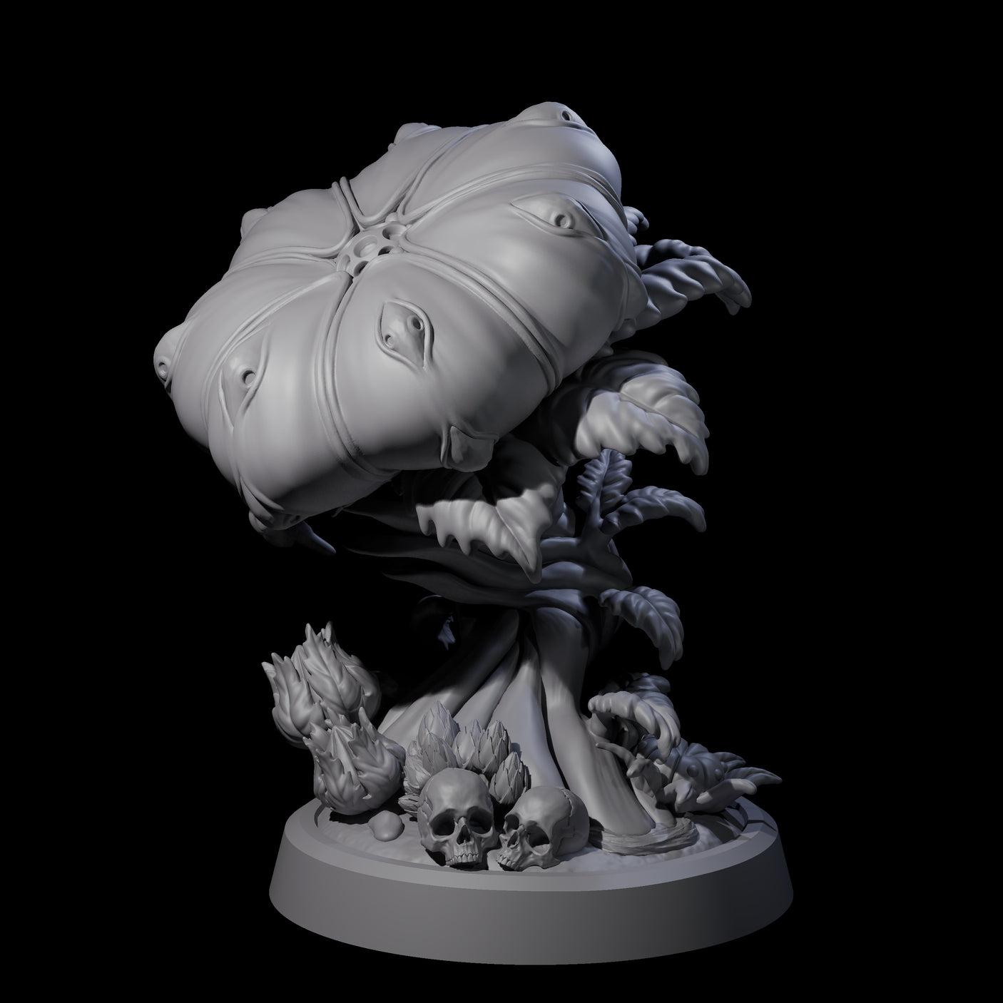 Overgrown Violet Fungus B Miniature for Dungeons and Dragons, Pathfinder or other TTRPGs