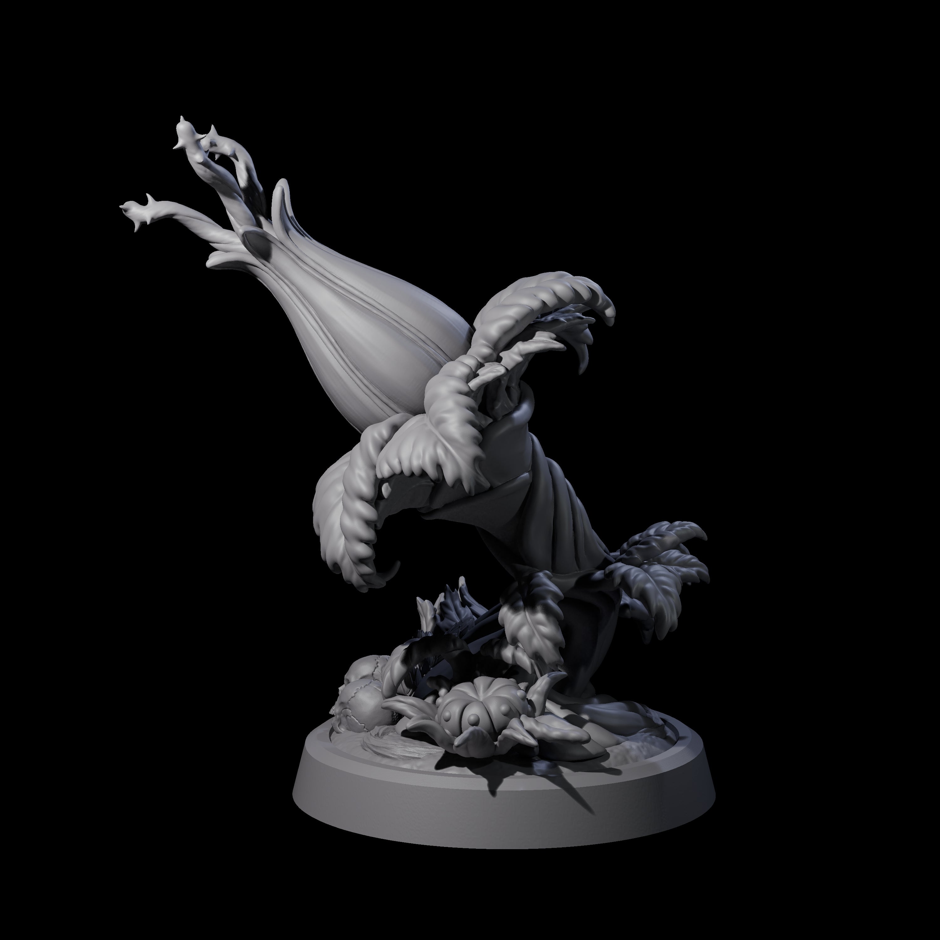 Overgrown Violet Fungus D Miniature for Dungeons and Dragons, Pathfinder or other TTRPGs