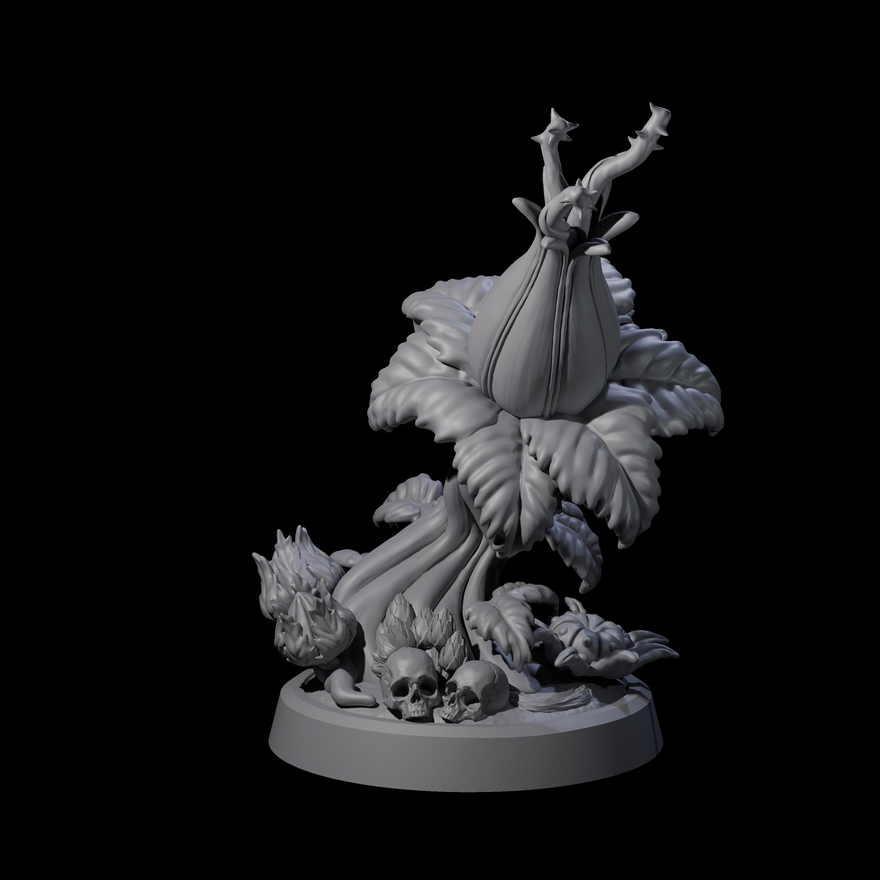 Overgrown Violet Fungus D Miniature for Dungeons and Dragons, Pathfinder or other TTRPGs