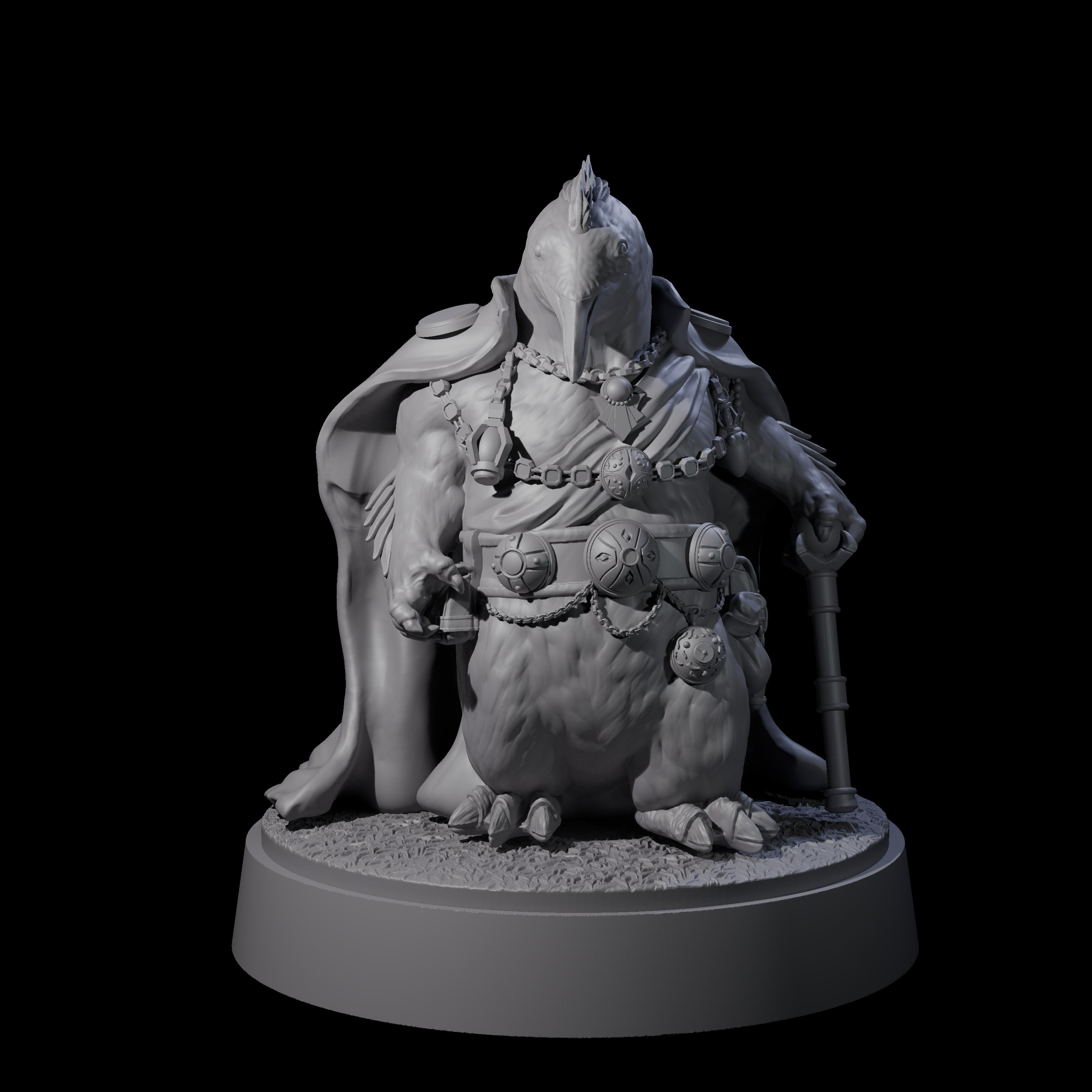 Overseer Penguin Tengu Miniature for Dungeons and Dragons, Pathfinder or other TTRPGs