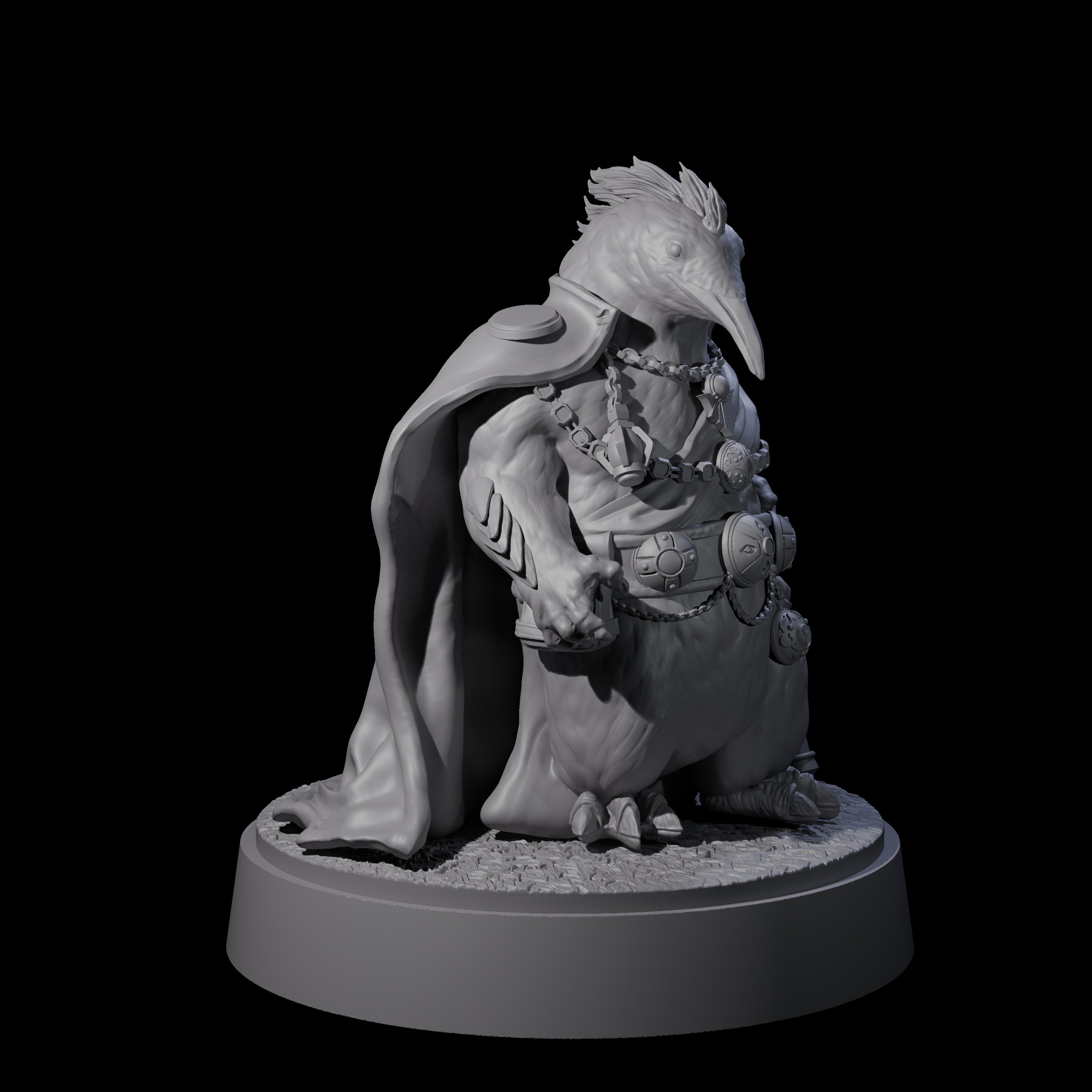 Overseer Penguin Tengu Miniature for Dungeons and Dragons, Pathfinder or other TTRPGs