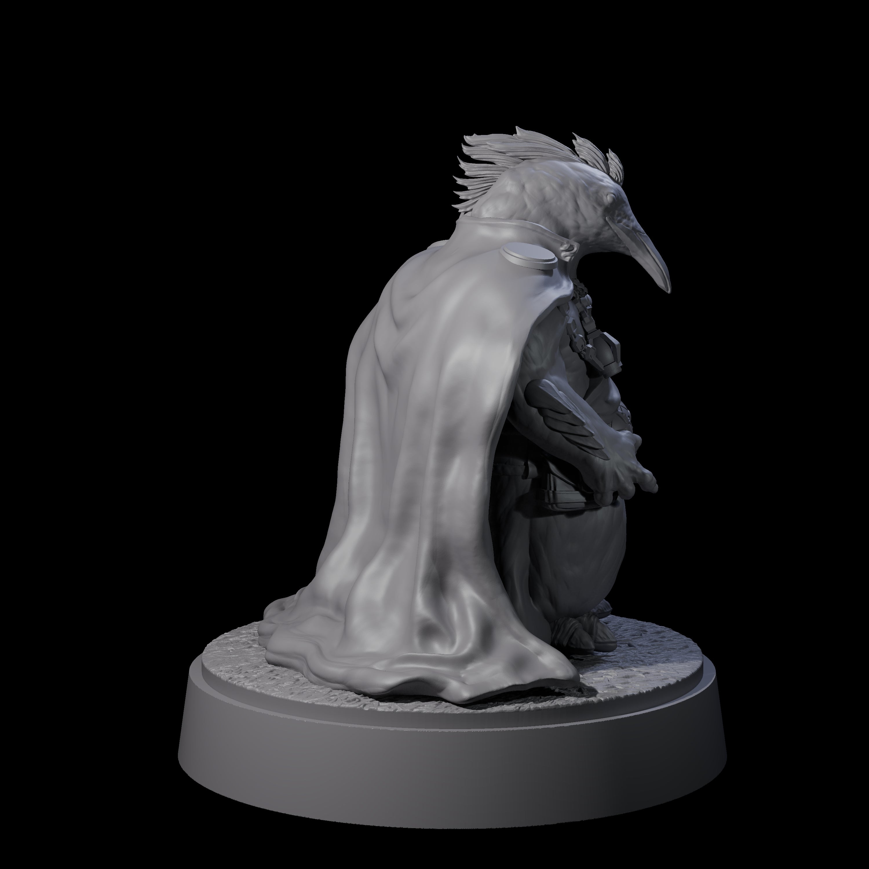 Overseer Penguin Tengu Miniature for Dungeons and Dragons, Pathfinder or other TTRPGs