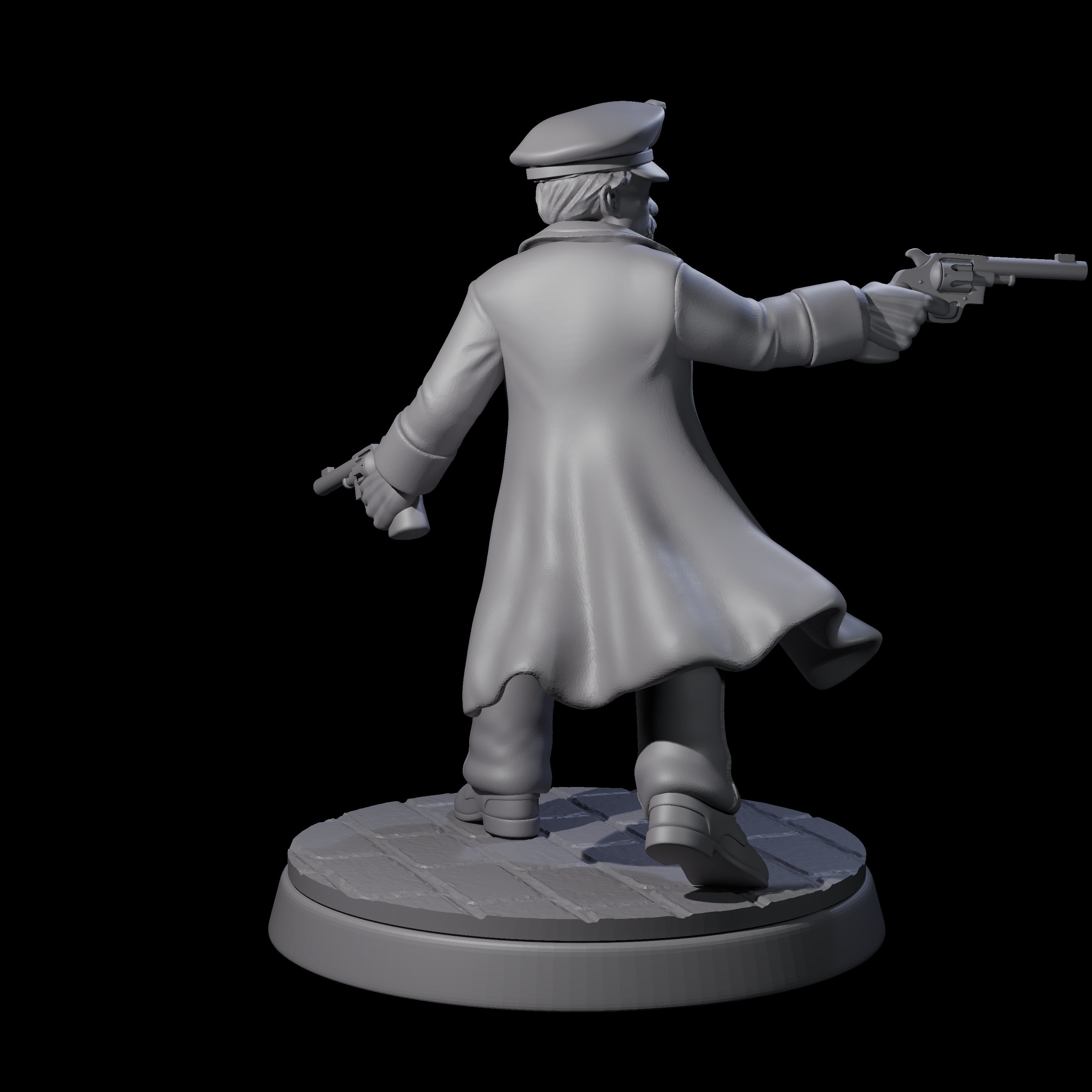 Overwhelmed Police Captain Miniature for Dungeons and Dragons, Pathfinder or other TTRPGs