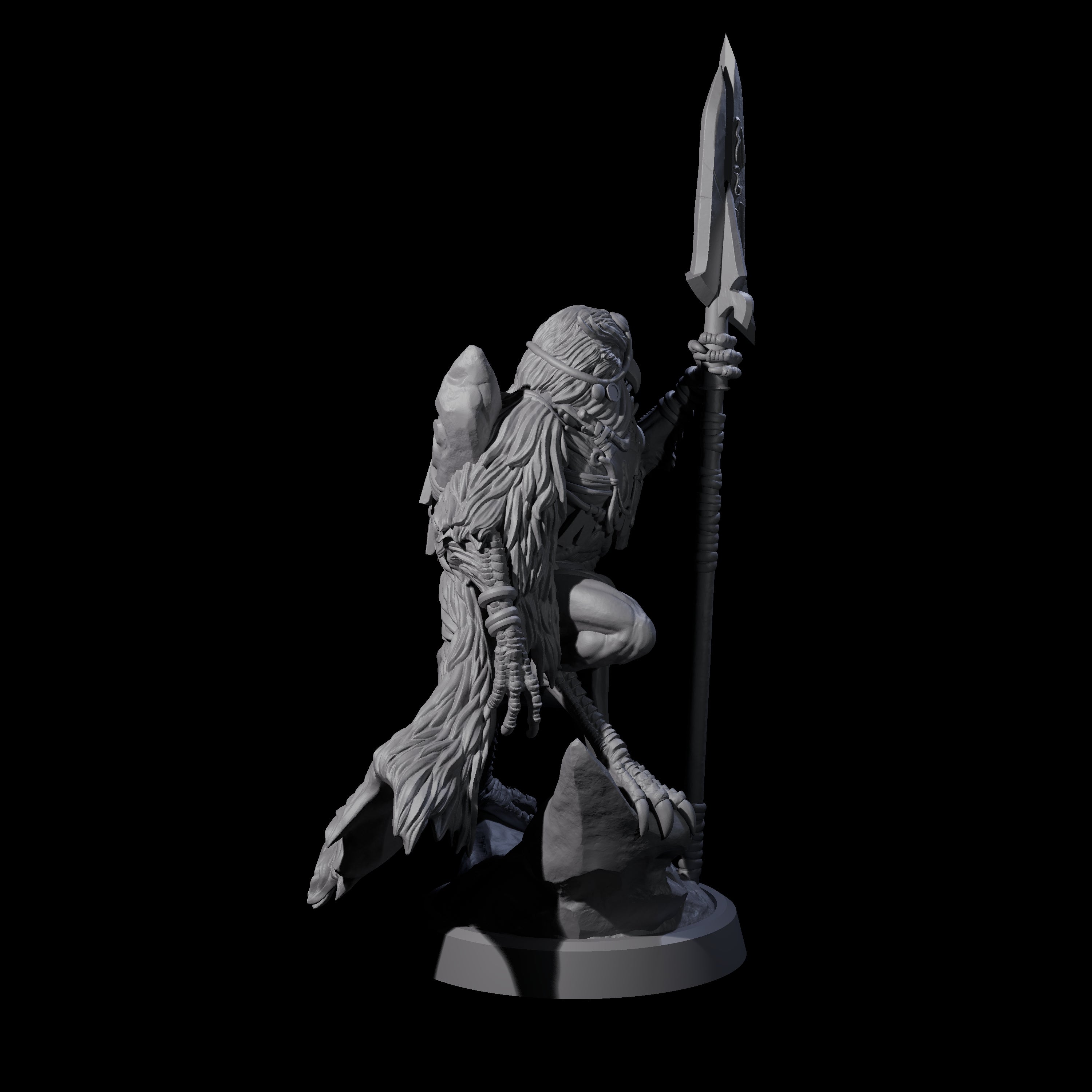 Owl-Like Aarakocra Sentinel A Miniature for Dungeons and Dragons, Pathfinder or other TTRPGs