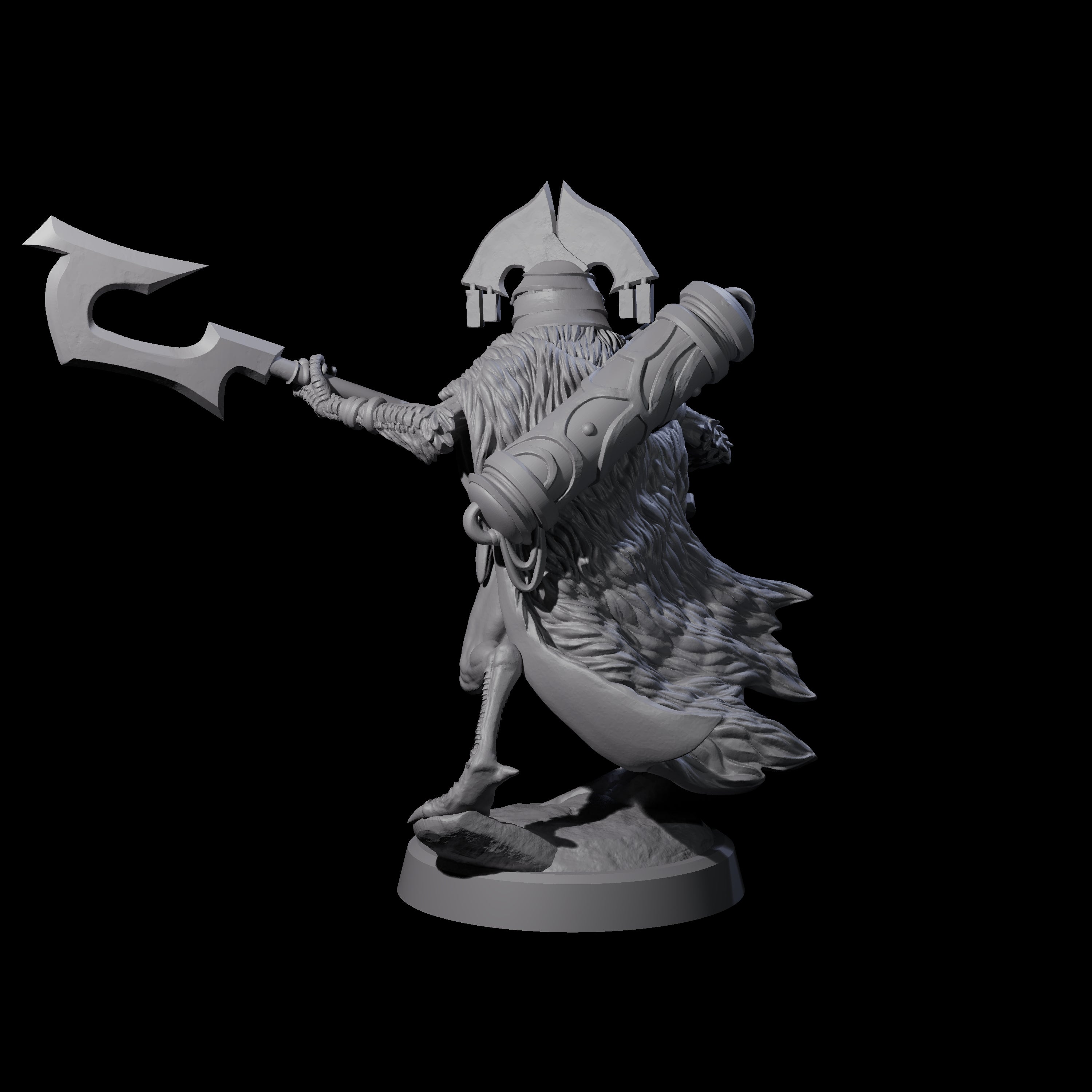 Owl-Like Aarakocra Sentinel C Miniature for Dungeons and Dragons, Pathfinder or other TTRPGs