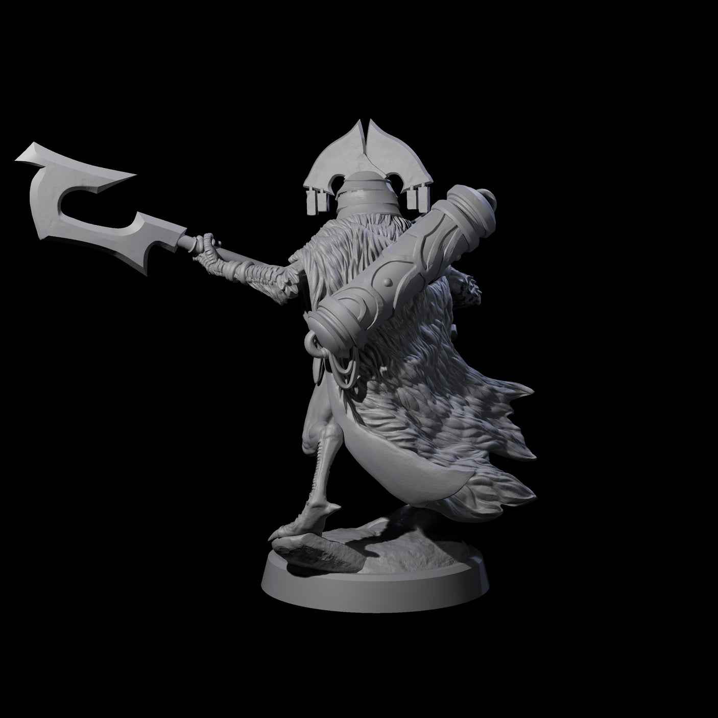 Owl-Like Aarakocra Sentinel C Miniature for Dungeons and Dragons, Pathfinder or other TTRPGs