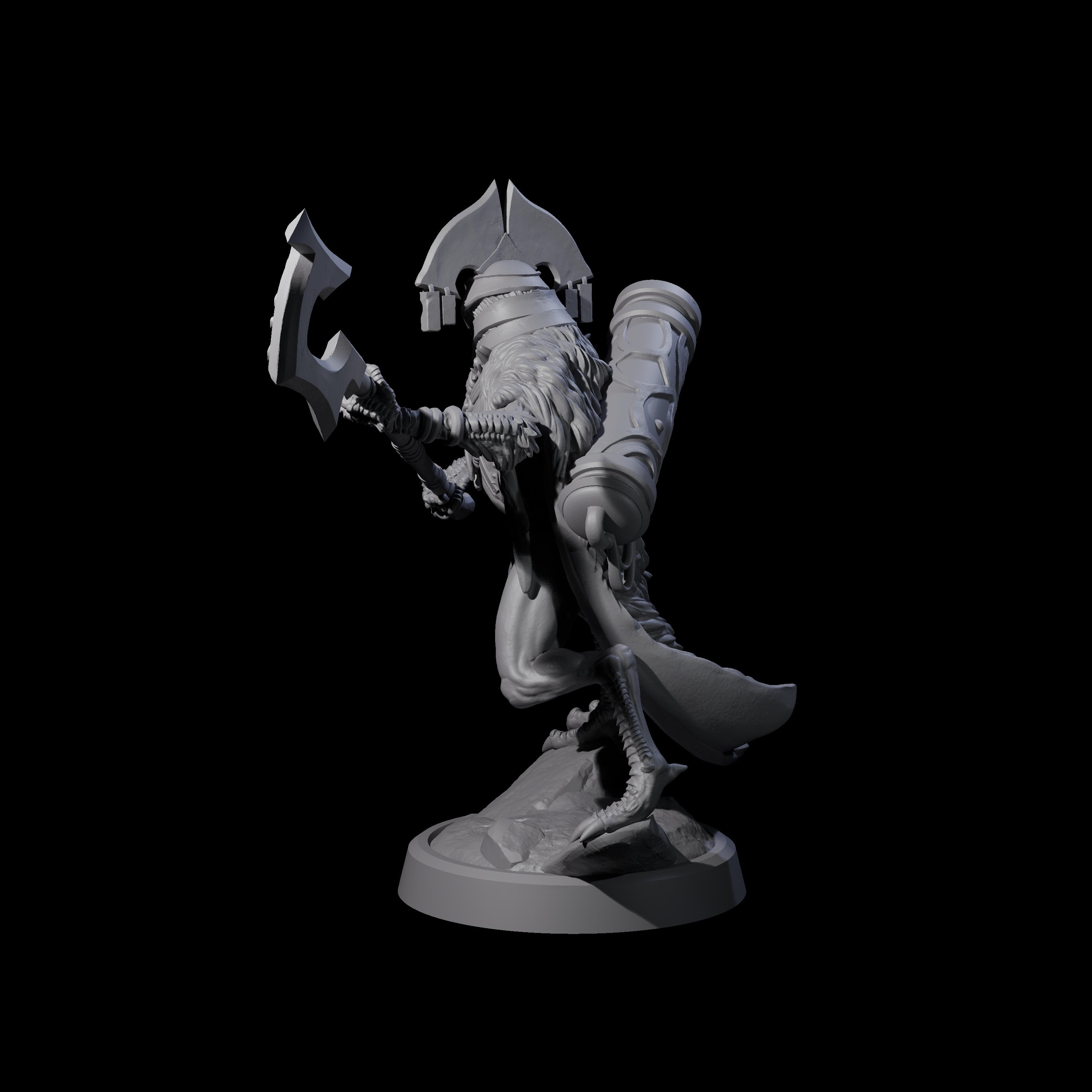 Owl-Like Aarakocra Sentinel C Miniature for Dungeons and Dragons, Pathfinder or other TTRPGs