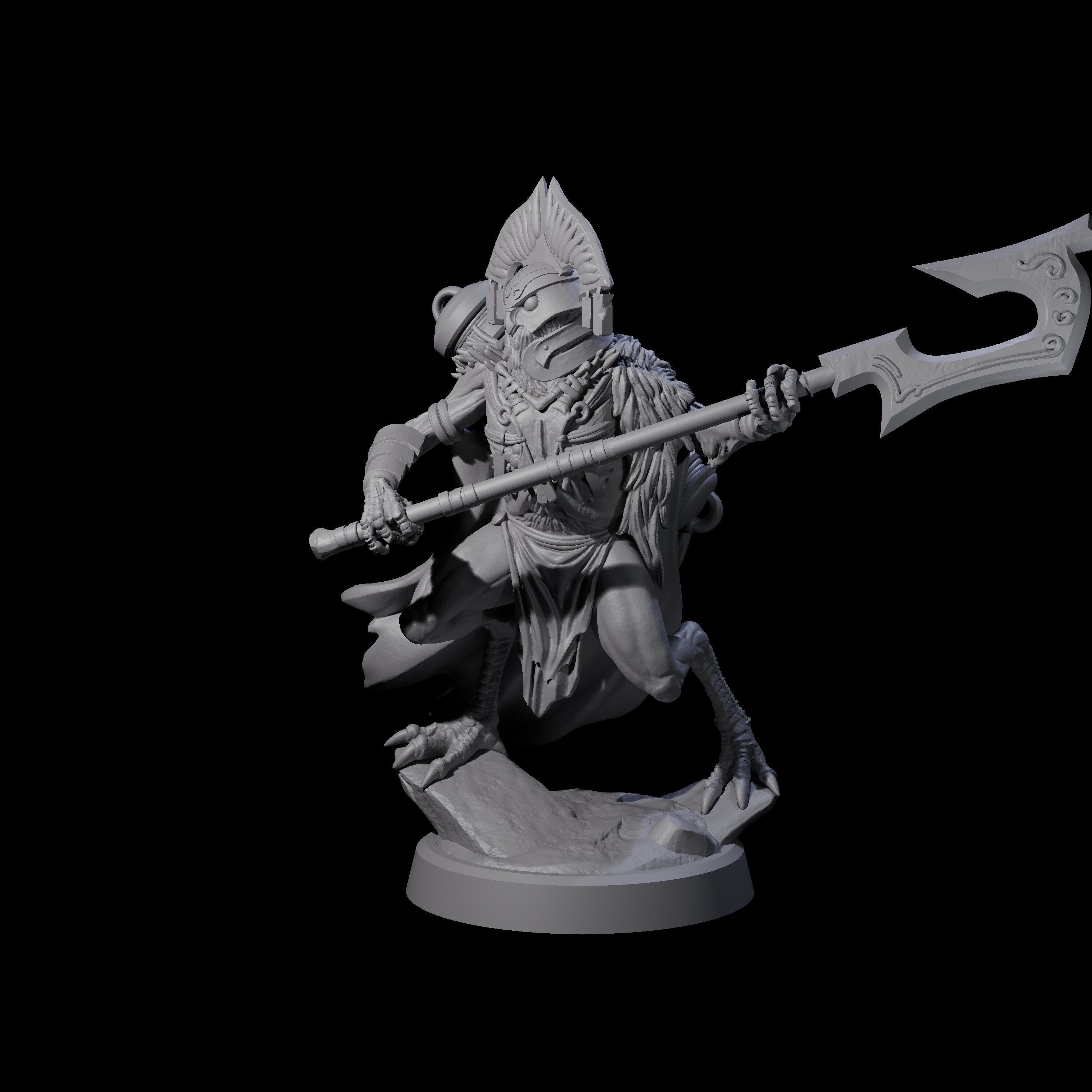 Owl-Like Aarakocra Sentinel C Miniature for Dungeons and Dragons, Pathfinder or other TTRPGs