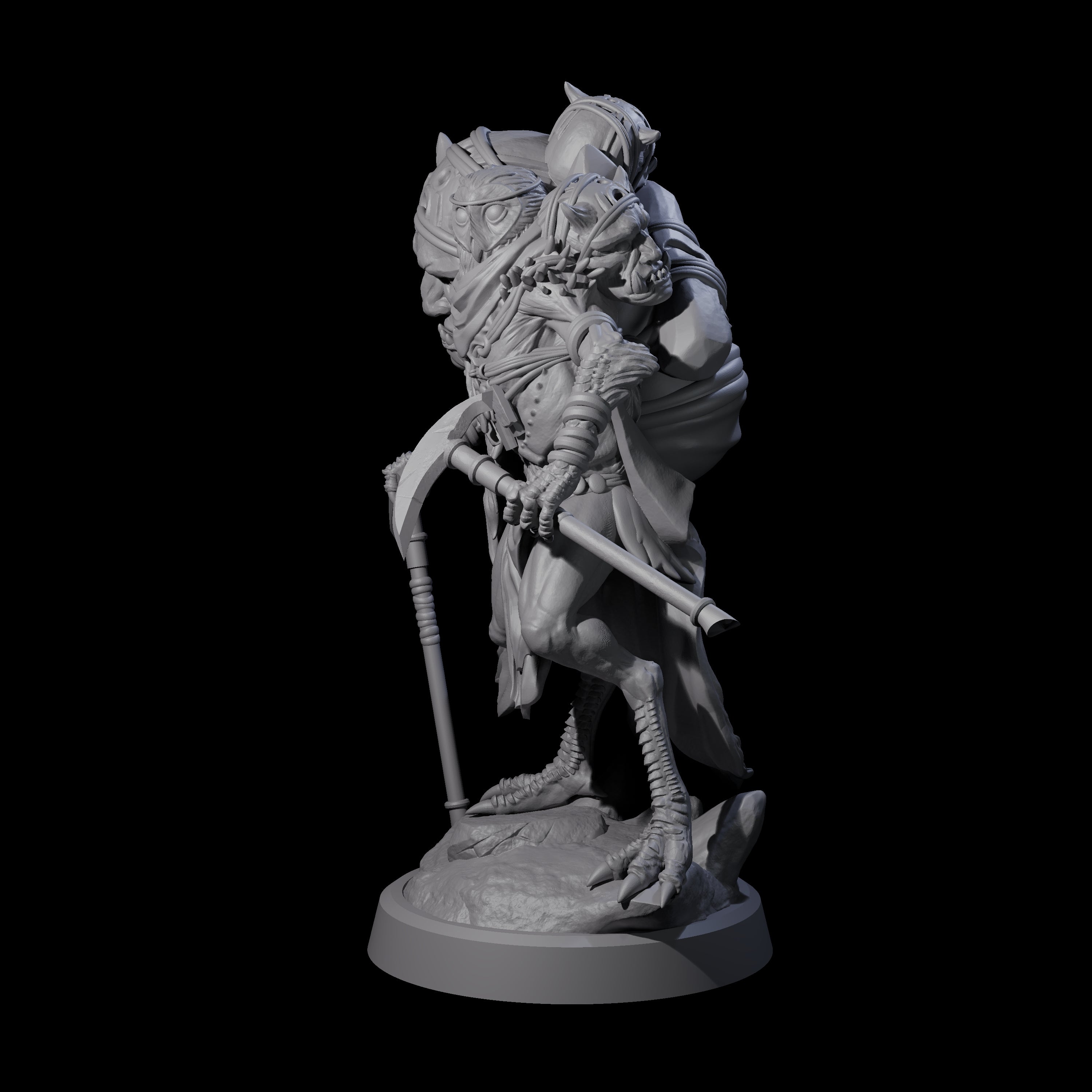 Owl-Like Aarakocra Sentinel D Miniature for Dungeons and Dragons, Pathfinder or other TTRPGs