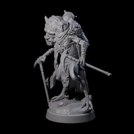 Owl-Like Aarakocra Sentinel D Miniature for Dungeons and Dragons, Pathfinder or other TTRPGs