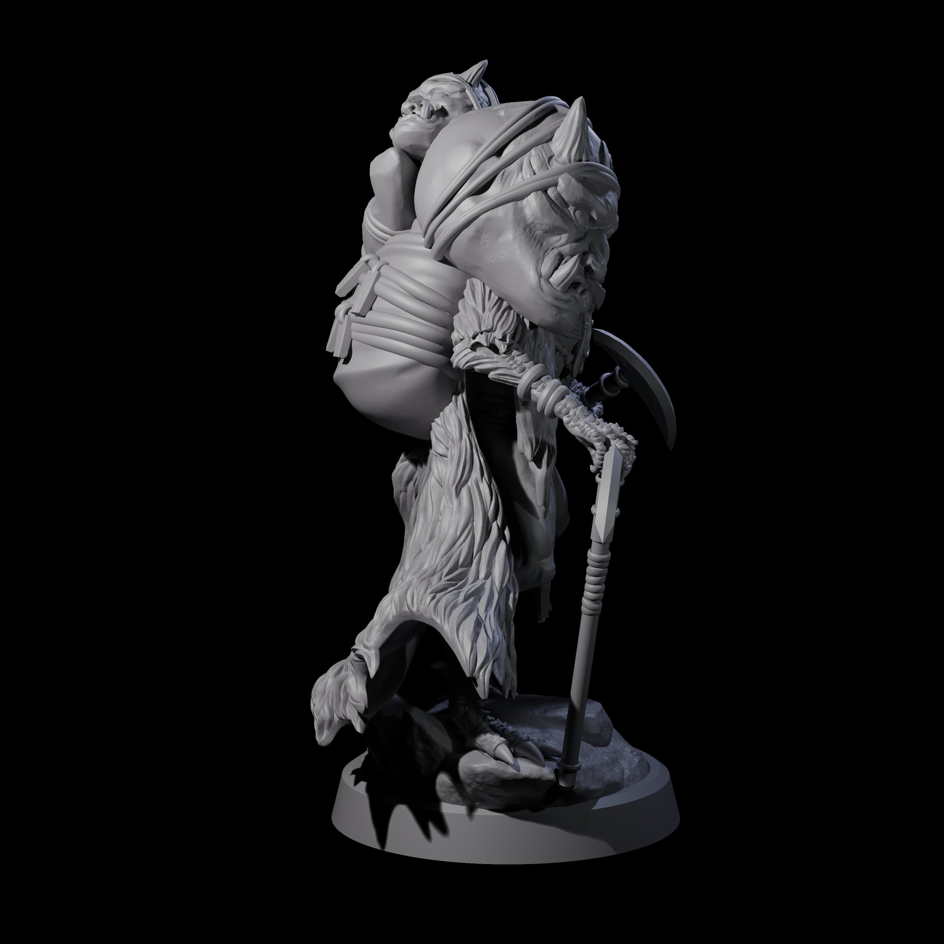 Owl-Like Aarakocra Sentinel D Miniature for Dungeons and Dragons, Pathfinder or other TTRPGs