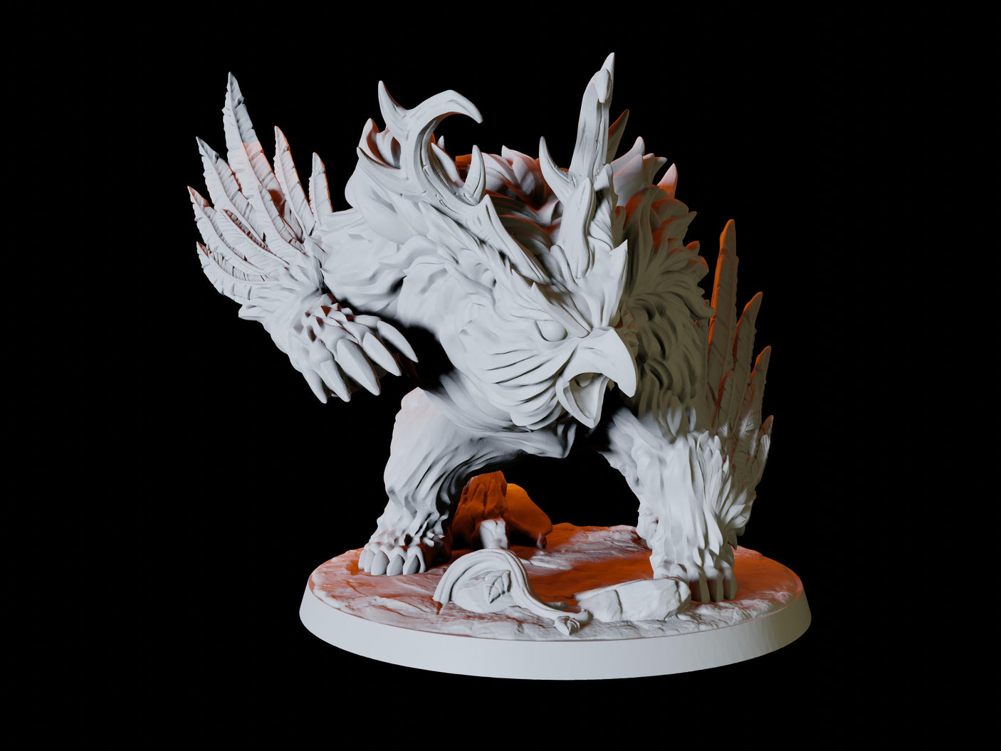 Owlbear Miniature for Dungeons and Dragons, Pathfinder or other TTRPGs