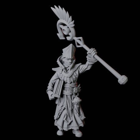 Pair of Noble Priests Miniature for Dungeons and Dragons, Pathfinder or other TTRPGs