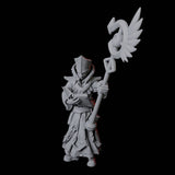 Pair of Noble Priests Miniature for Dungeons and Dragons, Pathfinder or other TTRPGs