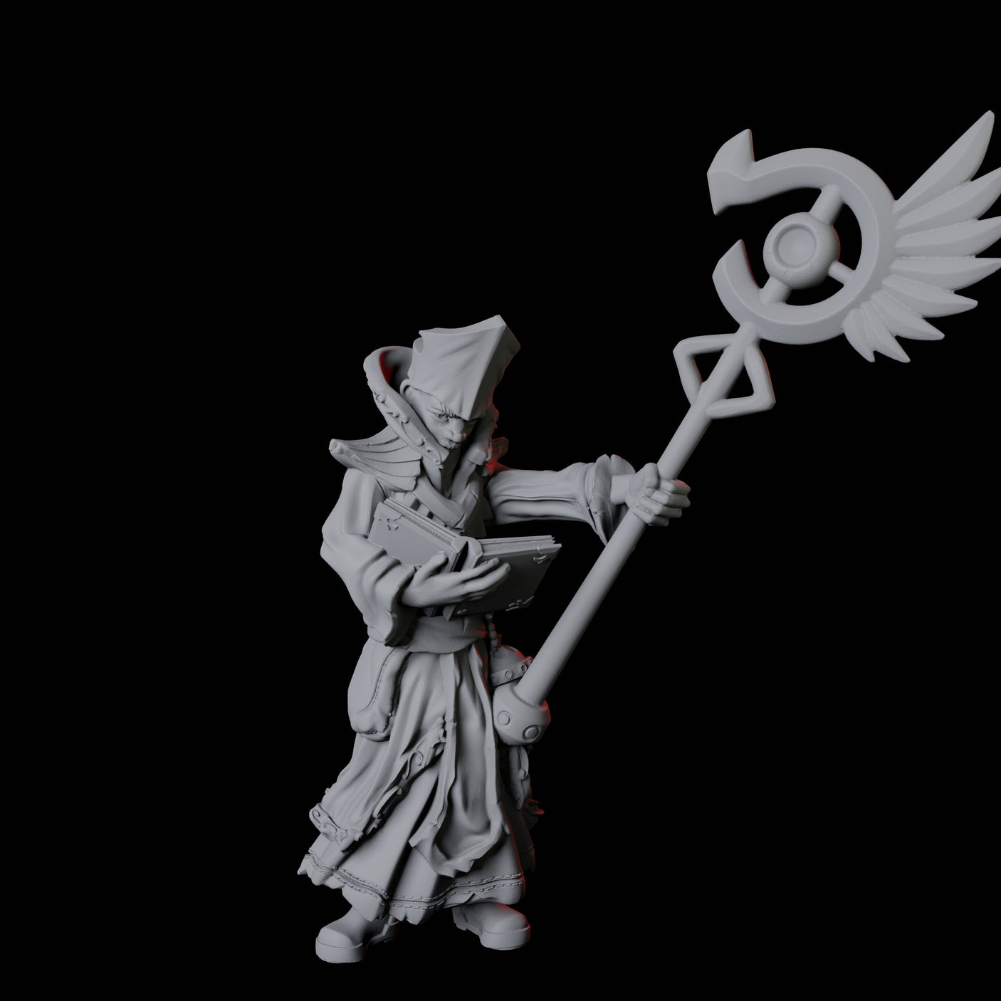 Pair of Noble Priests Miniature for Dungeons and Dragons, Pathfinder or other TTRPGs