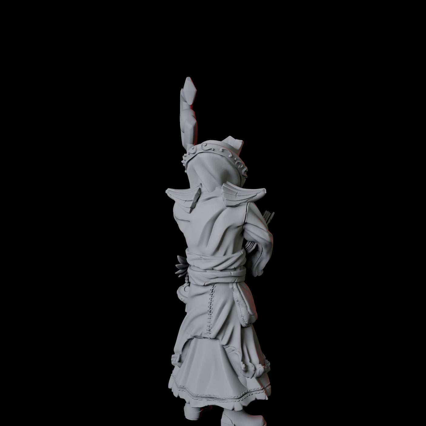 Pair of Noble Priests Miniature for Dungeons and Dragons, Pathfinder or other TTRPGs