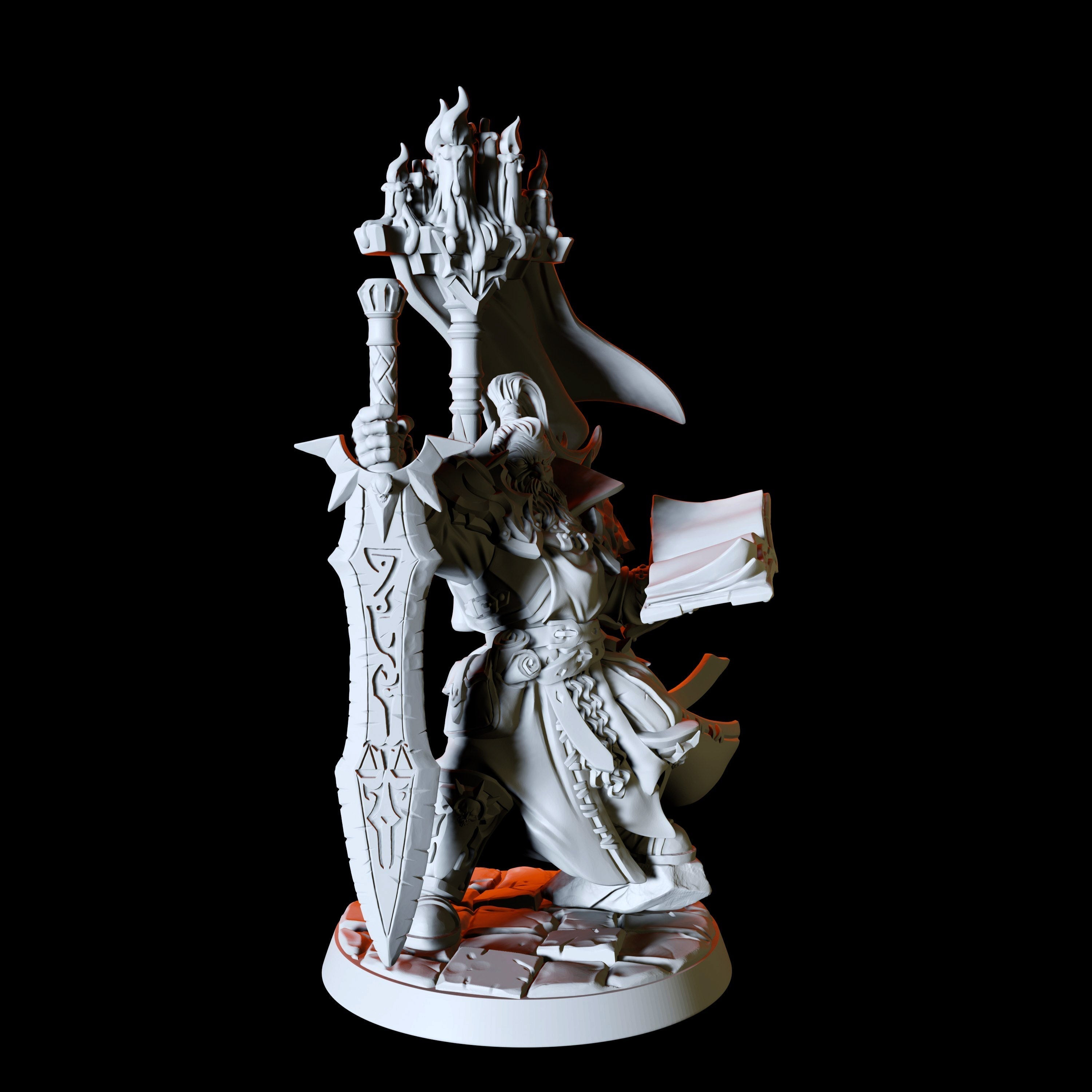 Human Paladin Miniature for Dungeons and Dragons - Myth Forged