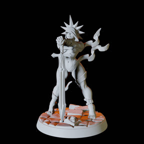 Paladin Pinup Miniature for Dungeons and Dragons, Pathfinder or other TTRPGs