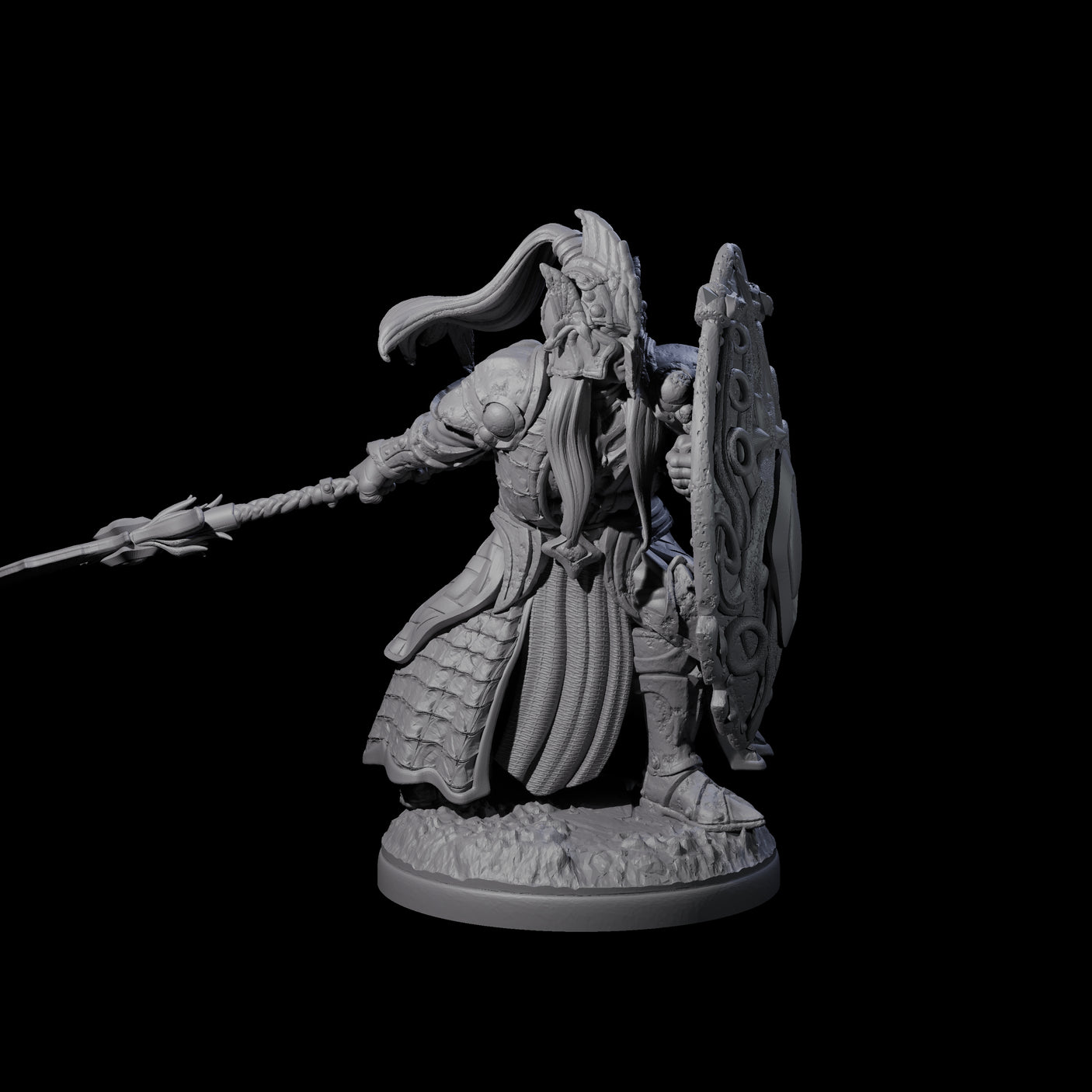 Pale Drow A Miniature for Dungeons and Dragons, Pathfinder or other TTRPGs