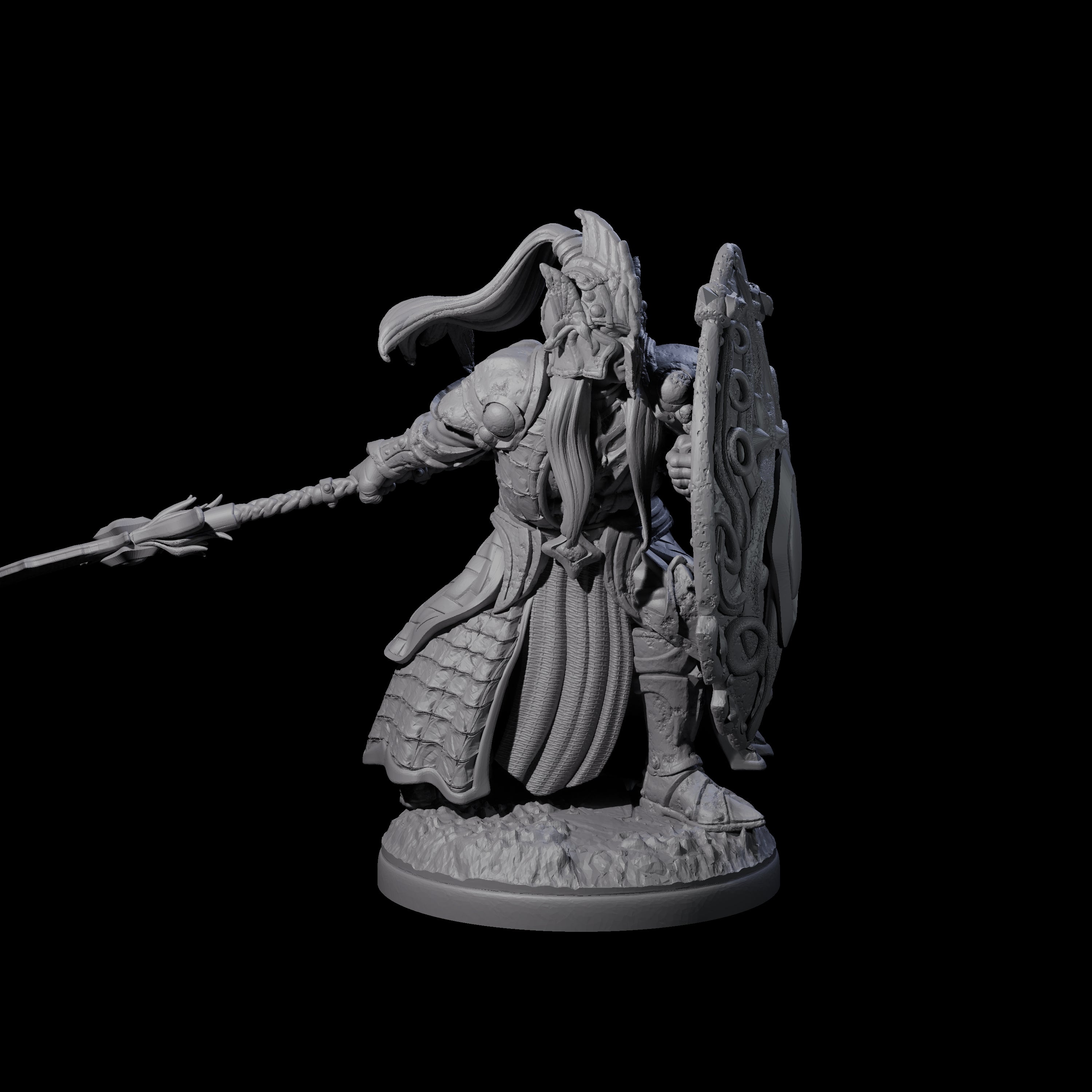 Pale Drow A Miniature for Dungeons and Dragons, Pathfinder or other TTRPGs