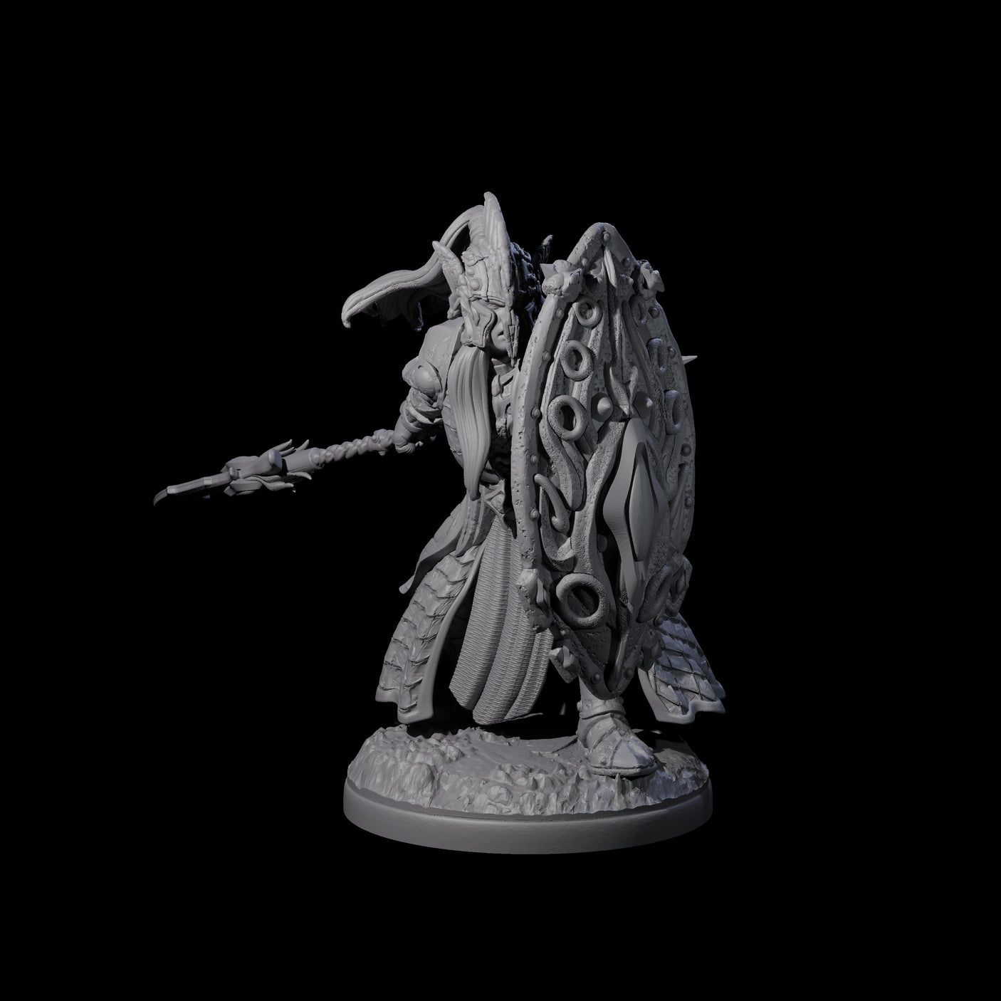 Pale Drow A Miniature for Dungeons and Dragons, Pathfinder or other TTRPGs