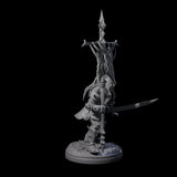 Pale Drow B Miniature for Dungeons and Dragons, Pathfinder or other TTRPGs