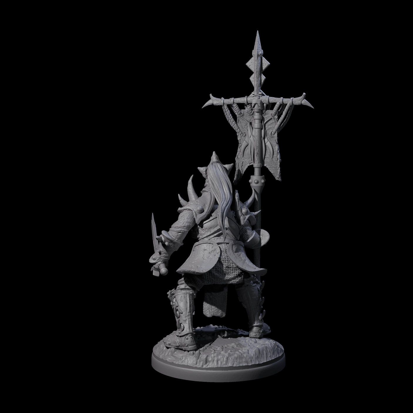 Pale Drow B Miniature for Dungeons and Dragons, Pathfinder or other TTRPGs