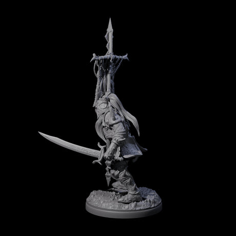 Pale Drow B Miniature for Dungeons and Dragons, Pathfinder or other TTRPGs