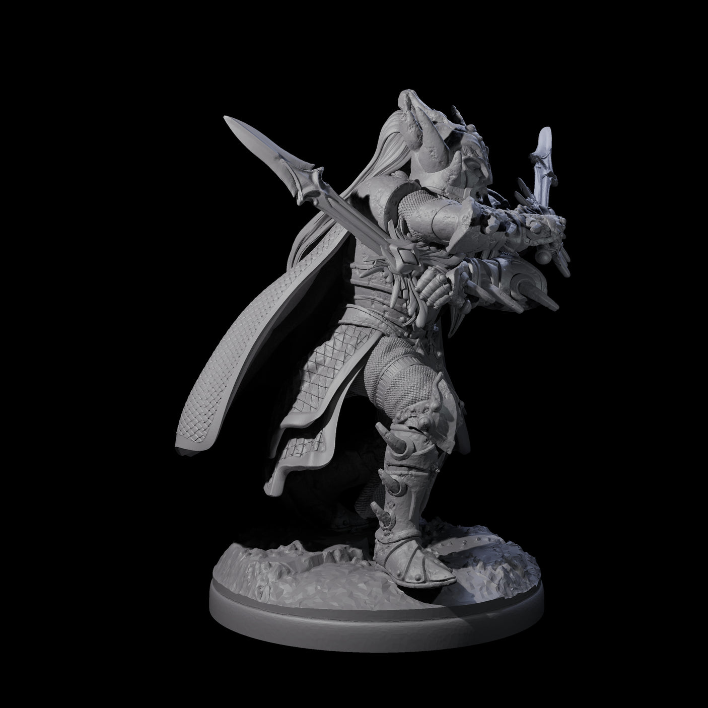 Pale Drow C Miniature for Dungeons and Dragons, Pathfinder or other TTRPGs