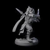 Pale Drow C Miniature for Dungeons and Dragons, Pathfinder or other TTRPGs