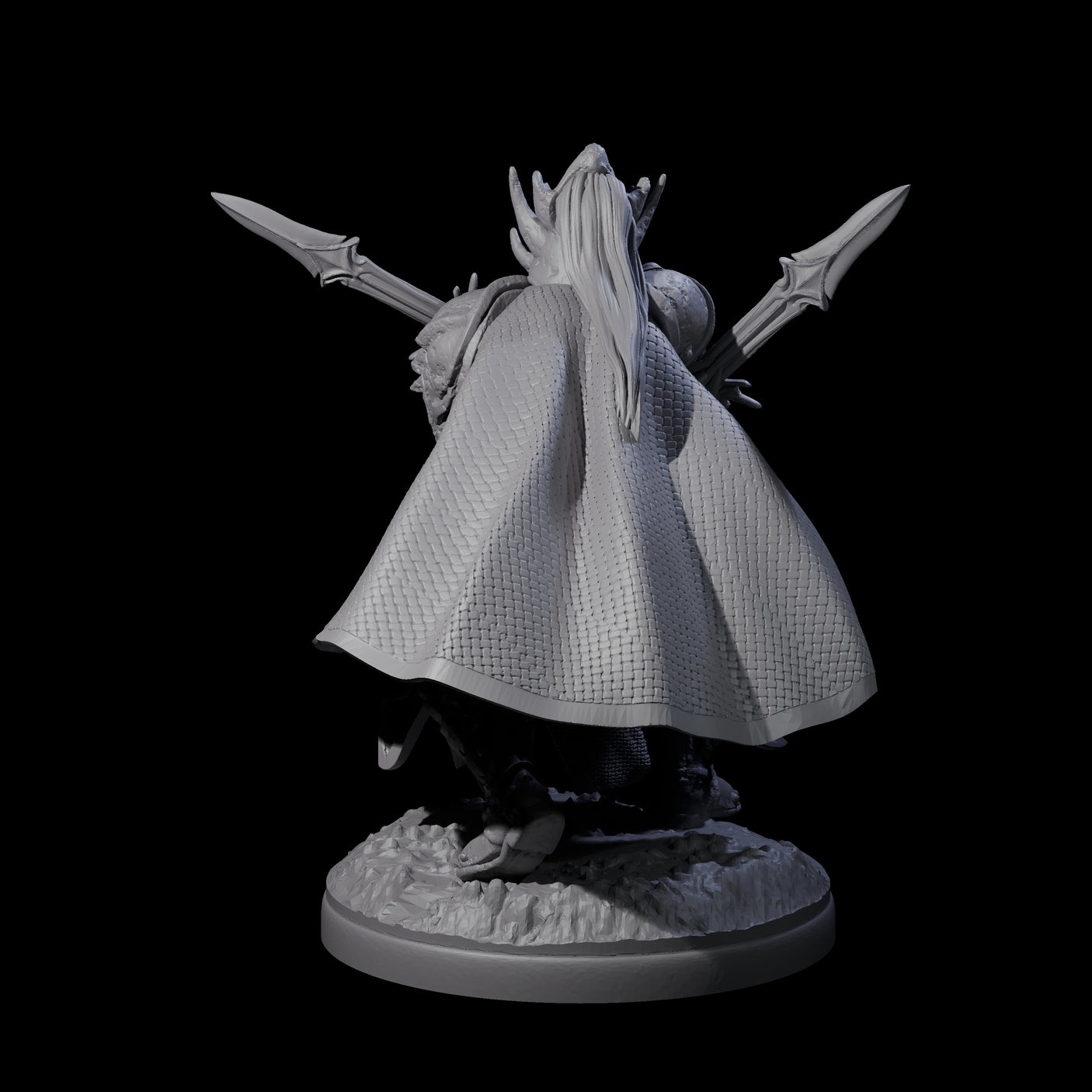 Pale Drow C Miniature for Dungeons and Dragons, Pathfinder or other TTRPGs