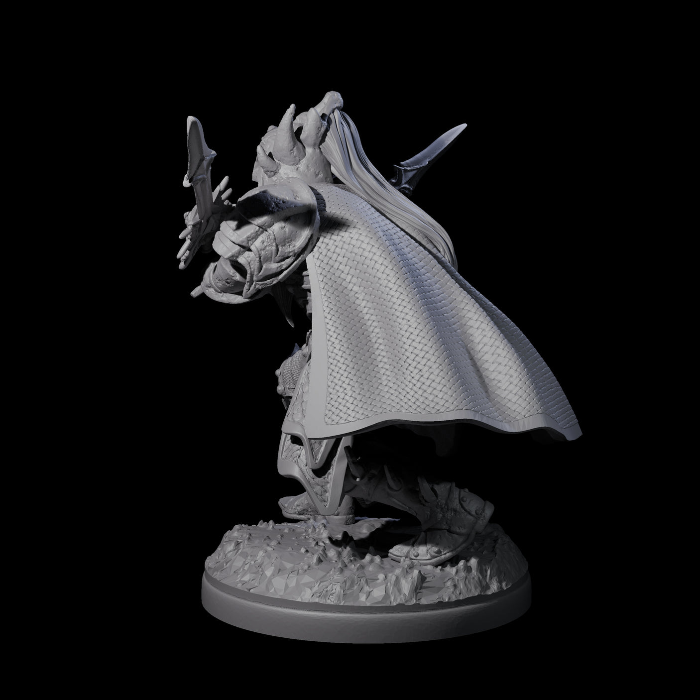 Pale Drow C Miniature for Dungeons and Dragons, Pathfinder or other TTRPGs