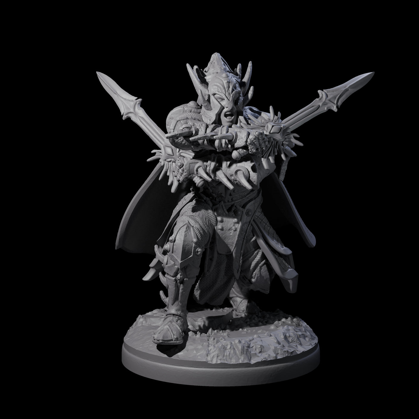 Pale Drow C Miniature for Dungeons and Dragons, Pathfinder or other TTRPGs