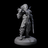 Pale Drow D Miniature for Dungeons and Dragons, Pathfinder or other TTRPGs