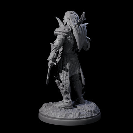 Pale Drow D Miniature for Dungeons and Dragons, Pathfinder or other TTRPGs