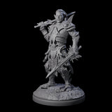 Pale Drow D Miniature for Dungeons and Dragons, Pathfinder or other TTRPGs