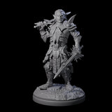 Pale Drow D Miniature for Dungeons and Dragons, Pathfinder or other TTRPGs