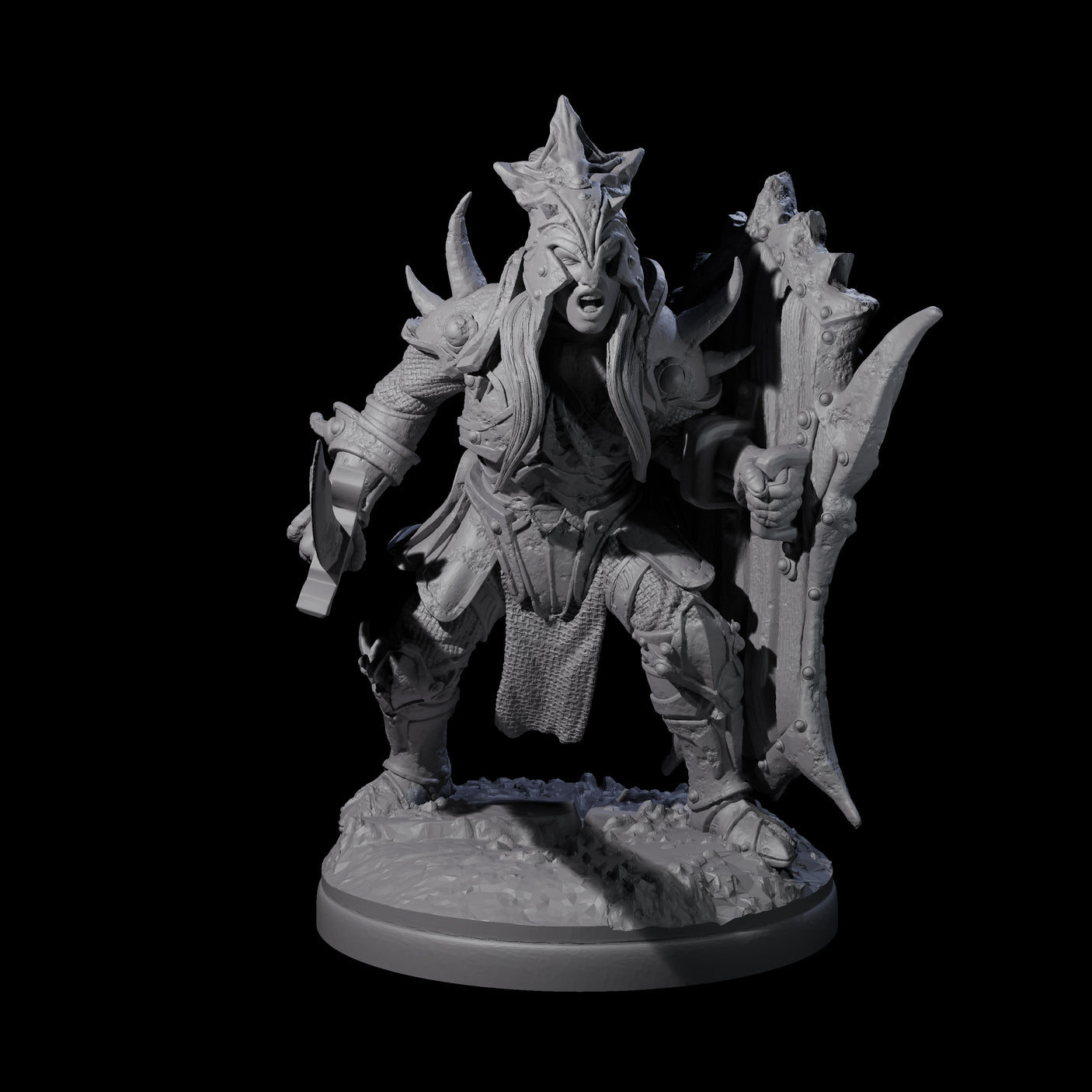 Pale Drow G Miniature for Dungeons and Dragons, Pathfinder or other TTRPGs