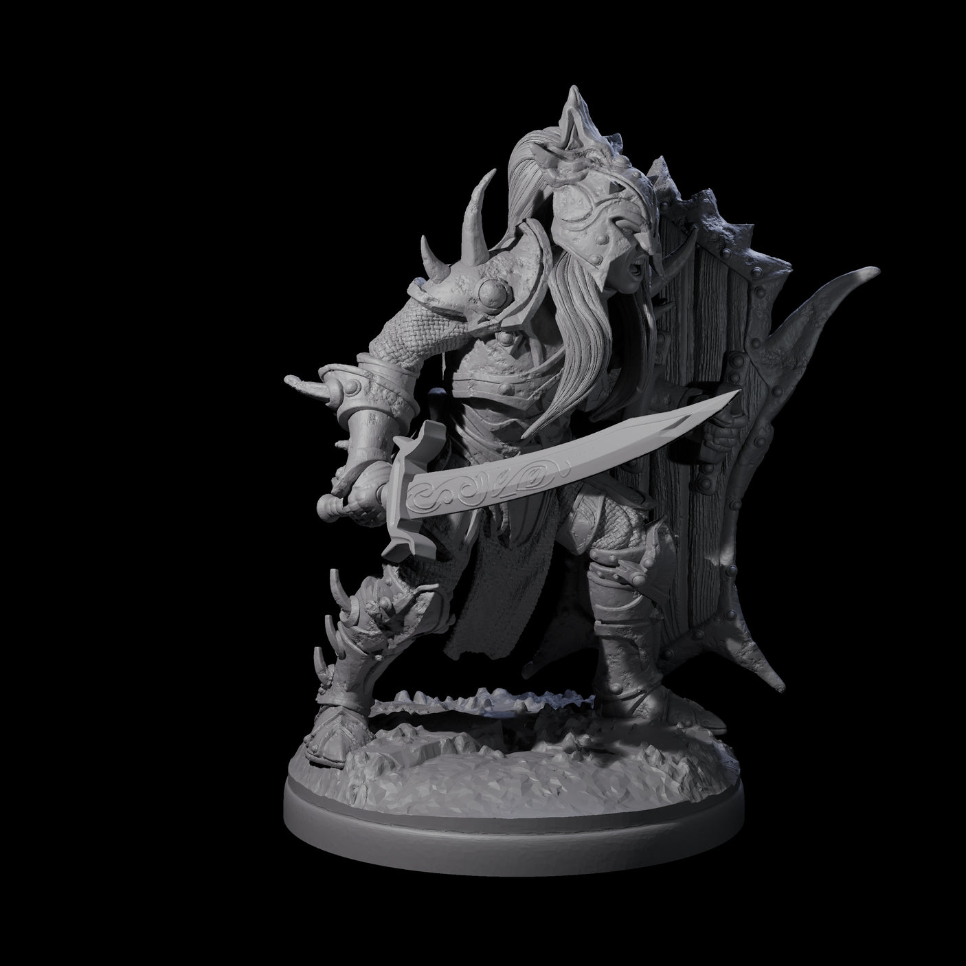 Pale Drow G Miniature for Dungeons and Dragons, Pathfinder or other TTRPGs