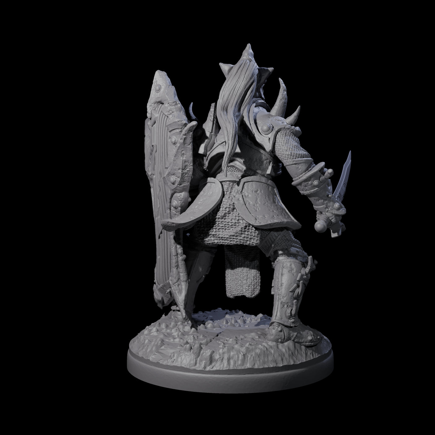Pale Drow G Miniature for Dungeons and Dragons, Pathfinder or other TTRPGs