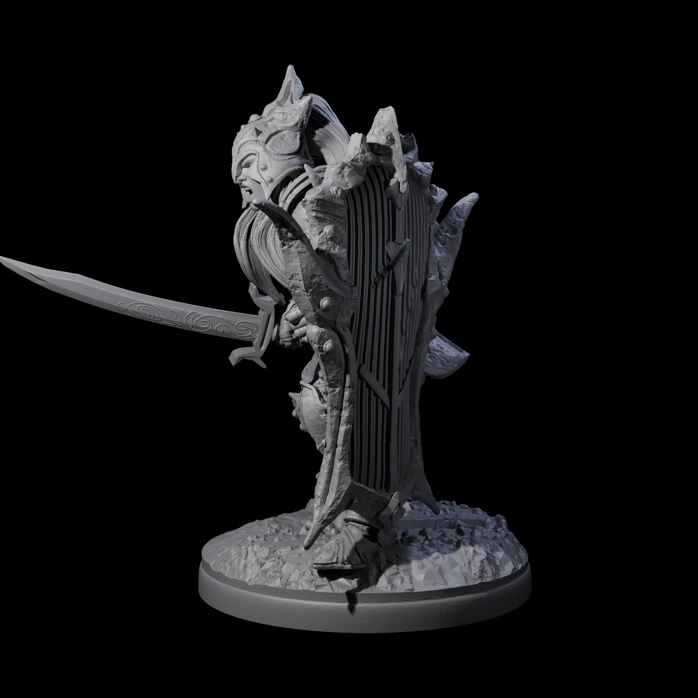 Pale Drow G Miniature for Dungeons and Dragons, Pathfinder or other TTRPGs
