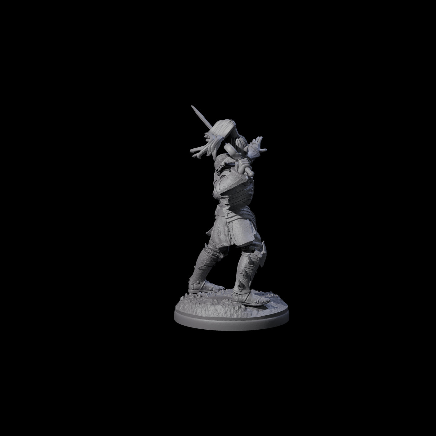 Pale Drow H Miniature for Dungeons and Dragons, Pathfinder or other TTRPGs