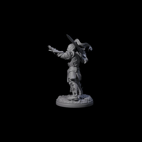 Pale Drow H Miniature for Dungeons and Dragons, Pathfinder or other TTRPGs