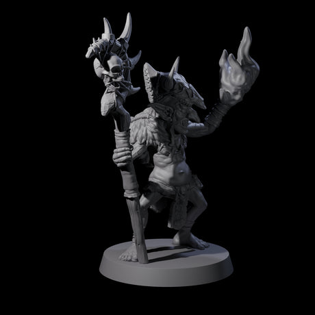 Pasty Goblin Shaman Miniature for Dungeons and Dragons, Pathfinder or other TTRPGs