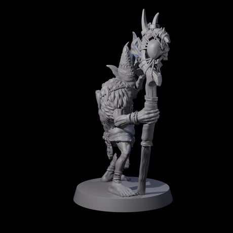 Pasty Goblin Shaman Miniature for Dungeons and Dragons, Pathfinder or other TTRPGs