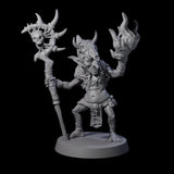 Pasty Goblin Shaman Miniature for Dungeons and Dragons, Pathfinder or other TTRPGs